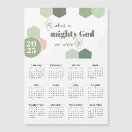 2025 What a Mighty God Geometric Magnetic Calendar
