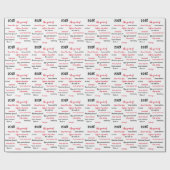 2025 Year Review Christmas ラッピングペーパー (フラット)