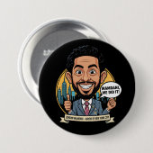 2025 Zohran Mamdani New York City We Did It! 缶バッジ (正面&裏面)