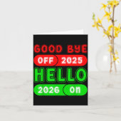 2026あけましておめでとう 2025さようなら 2026こんにちは マッチ カード (黄色い花)