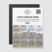 2026あなたのフォトビジネス磁石カレンダーのロゴQR (正面/裏面)