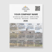 2026あなたのフォトビジネス磁石カレンダーのロゴQR (正面)