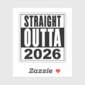 2026が終わる シール (シート)