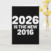 2026は新しい2016 面白い名言 ノスタルジックな雰囲気 カード (黄色い花)