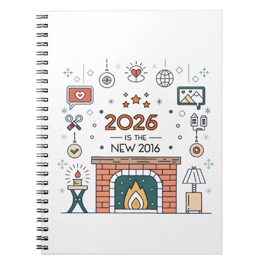 2026は新しい2016 Cozy Culture ベクター ノートブック (正面)