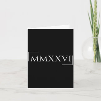 2026をローマ数字でmmxxvi カード