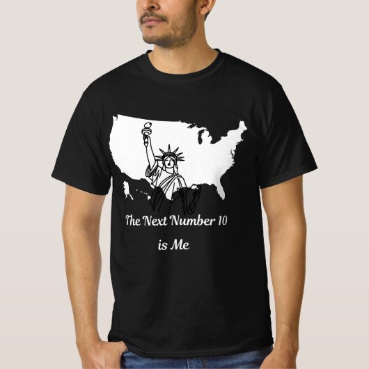 2026アメリカサッカーカスタム - 次の背番号10 Tシャツ (正面)