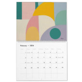 2026アートミニマルモダンリストウォールカレンダー12ヶ月 カレンダー (2月 2026)