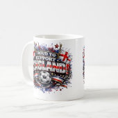 2026イングランドサッカーファン応援グッズ コーヒーマグカップ (正面左)