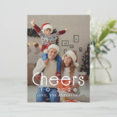 2026エレガント年モダン初めのご家族の写真 シーズンカード (スタンド正面)