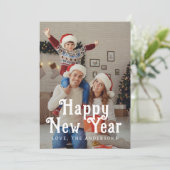 2026エレガント年モダン初めのご家族の写真 シーズンカード (スタンド正面)