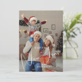 2026エレガント年モダン初めのご家族の写真 シーズンカード (スタンド正面)