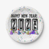 2026オドメータ年始パーティー ペーパープレート (正面)