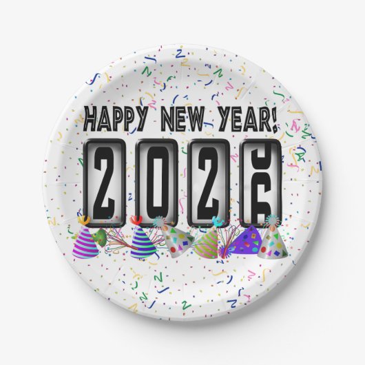 2026オドメータ年始パーティー ペーパープレート (正面)