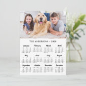 2026カスタムフォトファミリー名12か月カレンダー シーズンカード (スタンド正面)