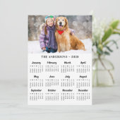 2026カスタム年フォトペットワンちゃん犬12ヶ月カレンダー シーズンカード (スタンド正面)