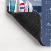 2026カレモダンンダー3枚の写真カスタムパーソナライズされた マウスパッド (コーナー)