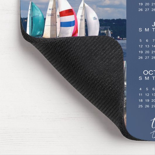 2026カレモダンンダー3枚の写真カスタムパーソナライズされた マウスパッド (コーナー)