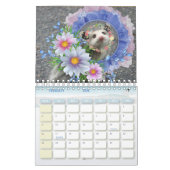 2026カレンダカラフルーストライプフローラ カレンダー (2月 2026)