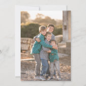 2026カレンダグレー2カスタム枚の写真新年おめでとう シーズンカード (裏面)