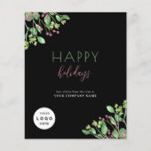 2026カレンダビジネスQRプロモーションホリデーカード (正面)