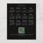 2026カレンダビジネスQRプロモーションホリデーカード チラシ (裏面)