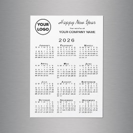 2026カレンダロゴビジネスホリデー磁気カード