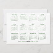 2026カレンダーあなたのロゴビジネス新年の休日 シーズンカード (裏面)