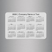 2026カレンダーカスタム文字灰色 マグネット