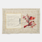 2026カレンダータオル深紅色 キッチンタオル (横)