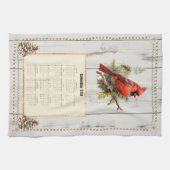2026カレンダータオル(鳥)ショウジョウコウカンチョウ キッチンタオル (横)