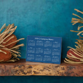 2026カレンダー会社名Blue Desktop フォトプラーク (側面)