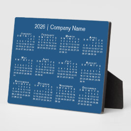 2026カレンダー会社名Blue Desktop フォトプラーク