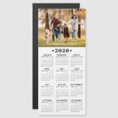 2026カレンダー写真カスタムマグネティック (正面/裏面)