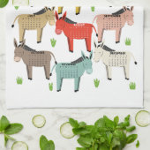 2026カレンダー地球トーンのロバ キッチンタオル (折り畳み)