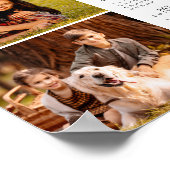 2026カレンダー2写真ポパーソナライズされたスタ ポスター (角)