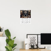 2026カレンダー、ボス - オフィスで楽しい猫たち / 大 ポスター (ホームオフィス)