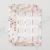 2026カレンダー ポストカード (正面/裏面)