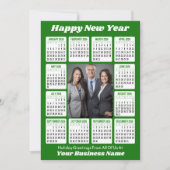 2026カレンダー – 垂直ビジネスフォト シーズンカード (正面)