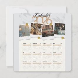 2026カレンダー 招待状