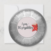 2026カレンダー 1年=365の可能性 ラウンド シーズンカード (裏面)