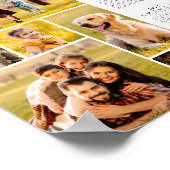 2026カレンダー 6枚の写真 コラージュ オーダーメイド ポスター (角)