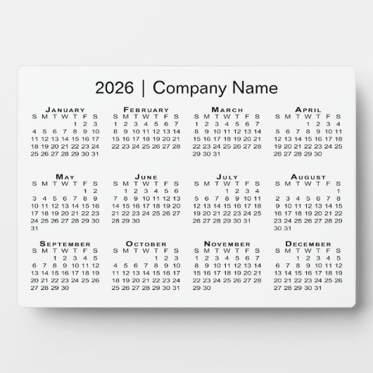 2026カレンミニマルダー会社名デスクトップ フォトプラーク (正面)