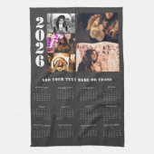 2026カレンモダンダー5フォトコラージキッチンタオル キッチンタオル (縦)