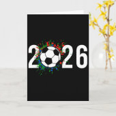 2026サッカーゲーム年選手コーチファン カード (黄色い花)