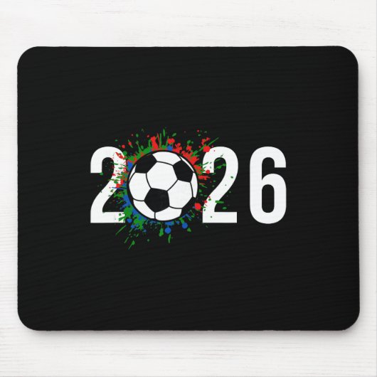 2026サッカーゲーム年選手コーチファン マウスパッド (正面)