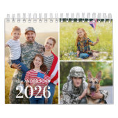 2026シンプルモダンカスタムPhoto Collage Monthly カレンダー (カバー)