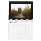 2026シンプル年カスタム撮影コラージュ カレンダー (2月 2027)