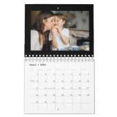 2026シンプル年カスタム撮影コラージュ カレンダー (3月 2026)