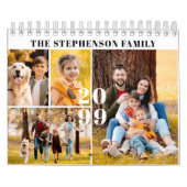 2026シンプル年フォトコラージュ4/月 カレンダー (カバー)